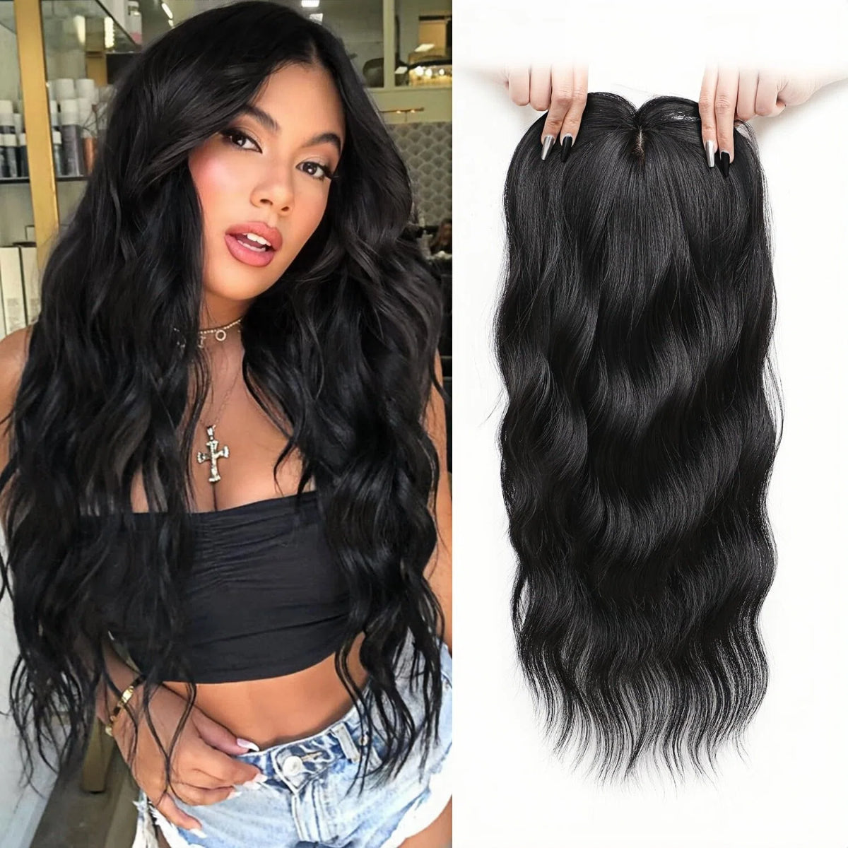 🔥Last Day Promotion🔥2026 New Lightweight & Breathable Wavy Hair Topper