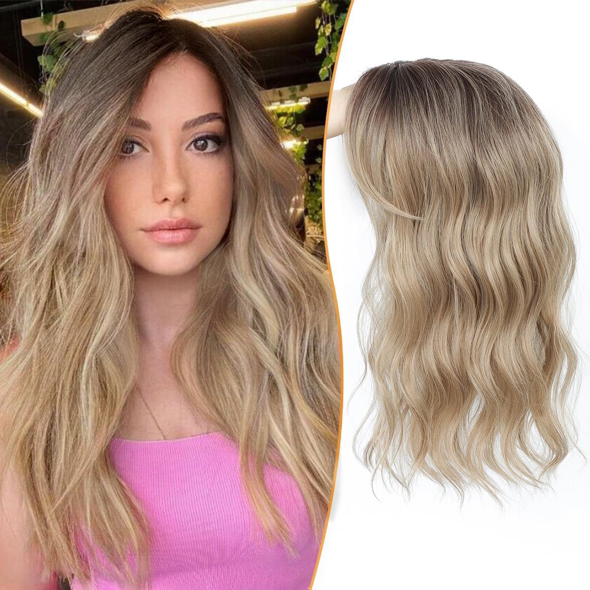 🔥Last Day Promotion🔥2026 New Lightweight & Breathable Wavy Hair Topper