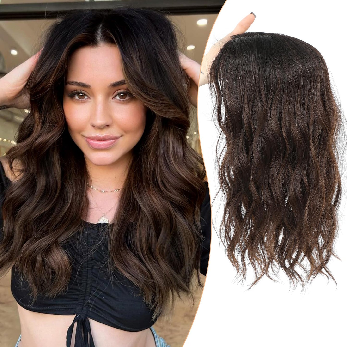 🔥Last Day Promotion🔥2026 New Lightweight & Breathable Wavy Hair Topper