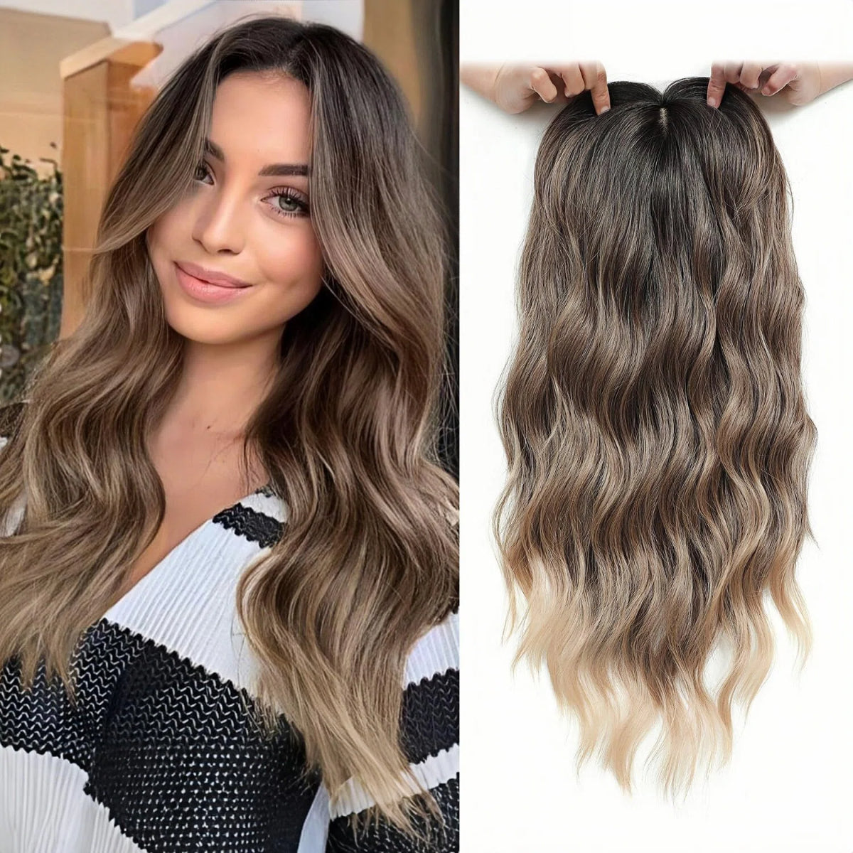 🔥Last Day Promotion🔥2026 New Lightweight & Breathable Wavy Hair Topper