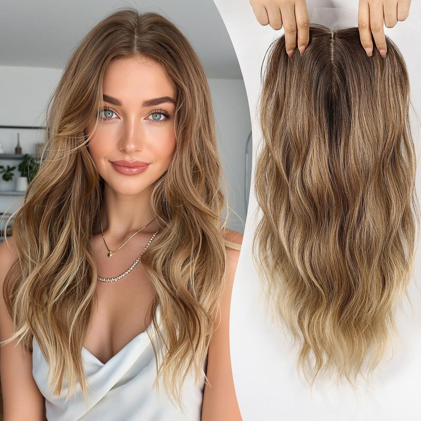 🔥Last Day Promotion🔥2026 New Lightweight & Breathable Wavy Hair Topper